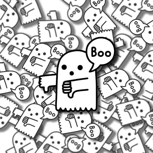 Disapproving Ghost Sticker