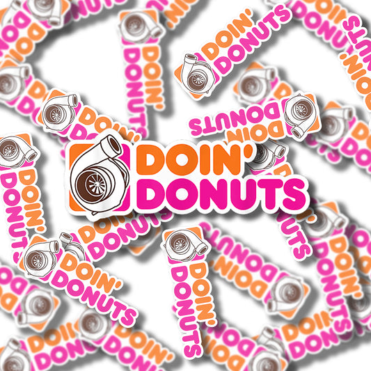 Doin Donuts Sticker