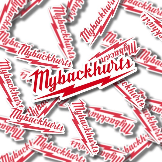 MyBackHurts Sticker