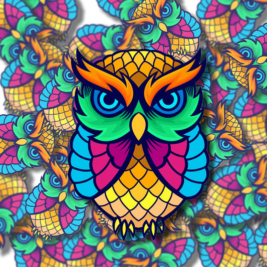 Glass Owl Sticker