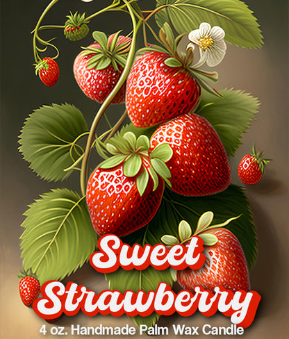 Sweet Strawberry 4oz Candle