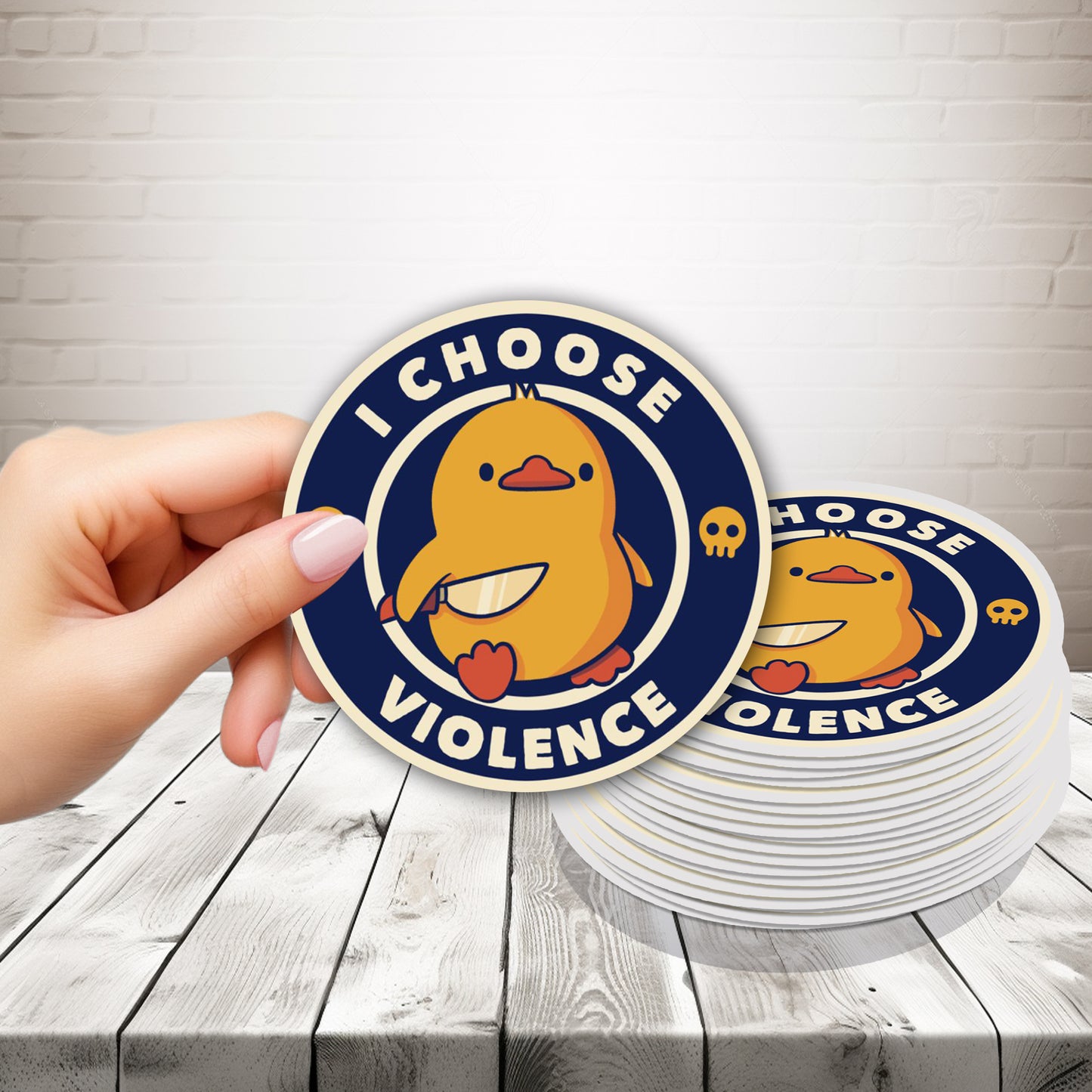 I Choose Violence Sticker