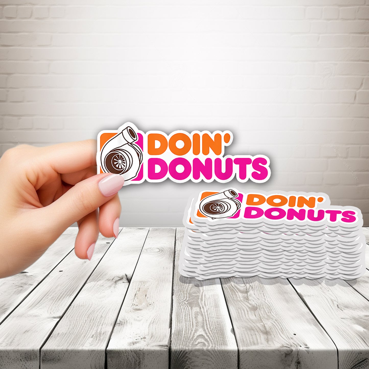 Doin Donuts Sticker