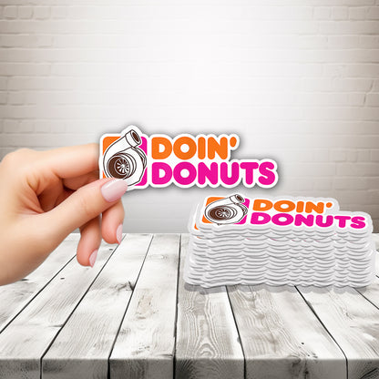 Doin Donuts Sticker