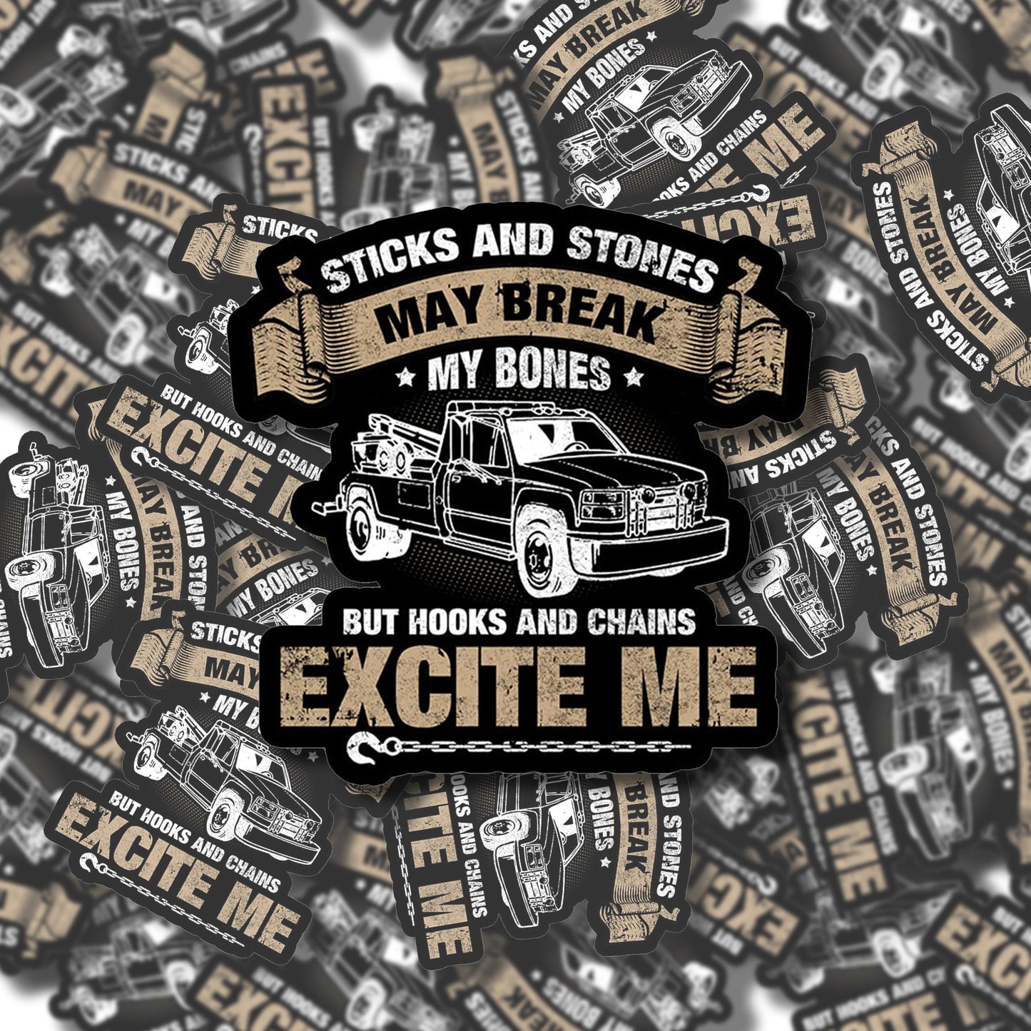 Hooks Excite Me Sticker