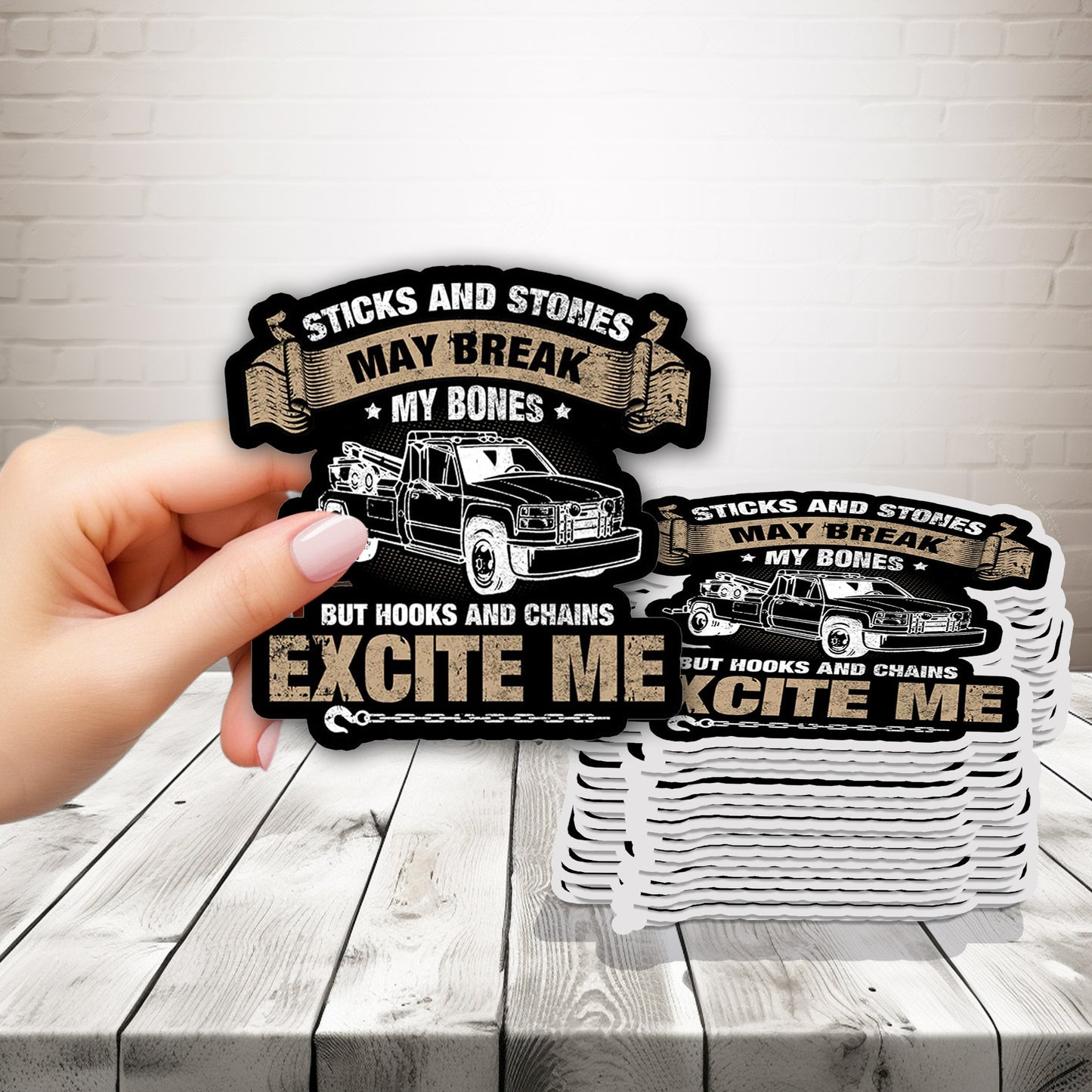 Hooks Excite Me Sticker