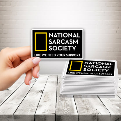 National Sarcasm Society Sticker