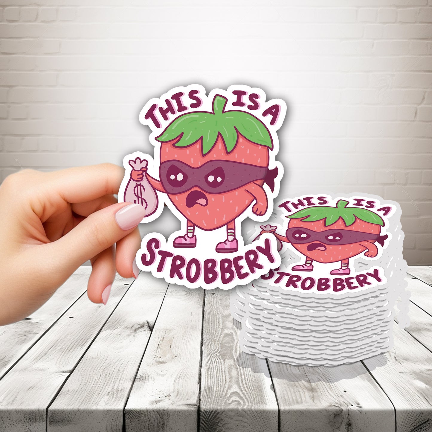 Strobbery Sticker